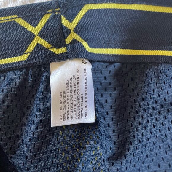 Hunter Women's Blue Athletic Side Zip Yellow Workout Tennis Shorts Size L - Picture 10 of 10